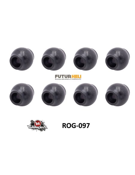 Rogue 2.0 boules (x8) 6,75mm Hobbytech ROG-097 distrib futurheli
