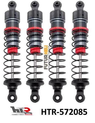 Amortisseurs (x4) L 85mm + kit 3 ressorts HTR-572085
