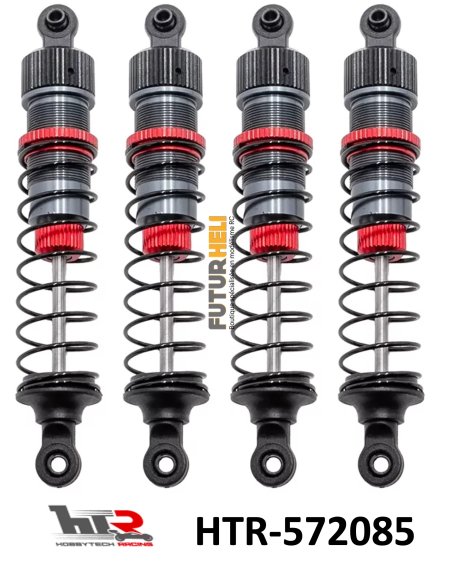 Amortisseurs (x4) L 85mm + kit 3 ressorts HTR-572085