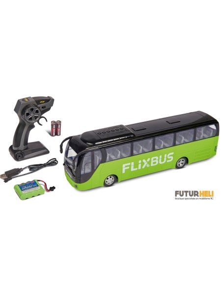 Bus Flixbus radio-commandé Complet longueur 39,5 cm distribution Futurheli