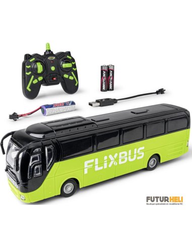 Mini Bus Flixbus radio-commandé complet Longueur 17cm  futurheli