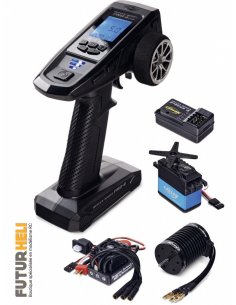 Radio volant 4 voies + servo + ESC et moteur brushless futurheli magasin modelisme