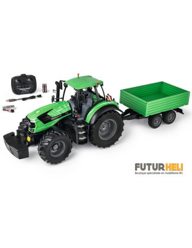 Tracteur + remorque radio-commandé deutz L 75 cm  futurheli magasin