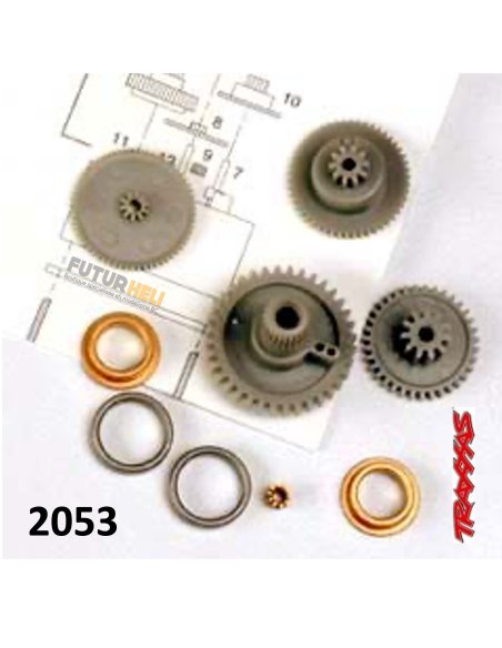 Traxxas 2053 pignons de servo pour 2055/2056  ditribution Futurheli .