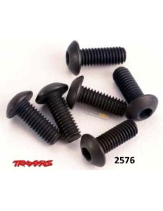 Vis BTR tête bombé 3X8 (x6) Traxxas 2576