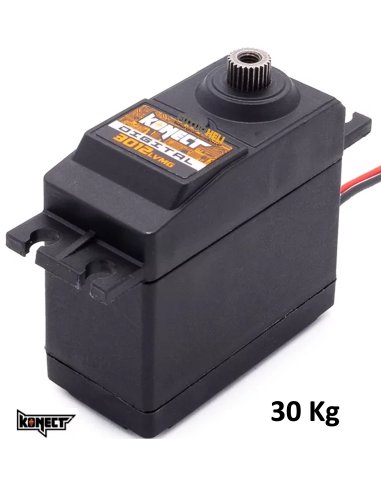 Servo Konect 30Kg roulements / pignons metal  dispo chez Futurheli