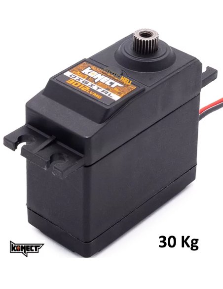 Servo Konect 30Kg roulements / pignons metal  dispo chez Futurheli