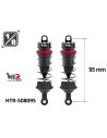 Amortisseurs BIG Bore 95mm 16mm + 3 type de ressorts HTR-508095