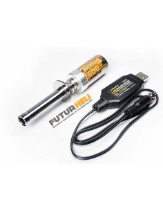 Chauffe Bougie +Batterie 2600 Mah + Chargeur USB  distribution Koswork futurheli modelisme