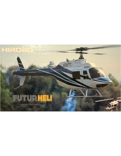 Fuselage fibre jet ranger peint hirobo disponible chez Futurheli