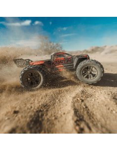 Mini kraton 3S 4x4 brushless 1/16 ème Noir-rouge Arrma ARA2508T1 distribution Futurheli 2