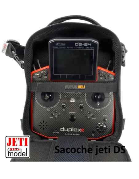 Radio jeti DS dans son étui dispo chez Futurheli