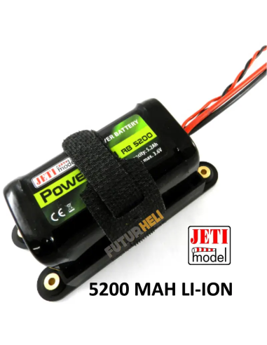 Batterie réception 5200 Mah 7,2 v Lithium ion 2S Jeti ditribution Futurheli pour la réception de vos modèles RC