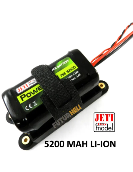 Batterie réception 5200 Mah 7,2 v Lithium ion 2S Jeti ditribution Futurheli pour la réception de vos modèles RC