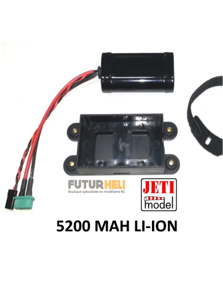 Support de batterie jeti Li-ion dispo chez Futurheli.com