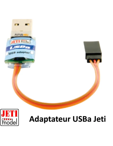 Adaptateur USBA pour mise a jour des radio jeti disponible chez Futurheli
