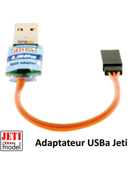 Adaptateur USBA pour mise a jour des radio jeti disponible chez Futurheli