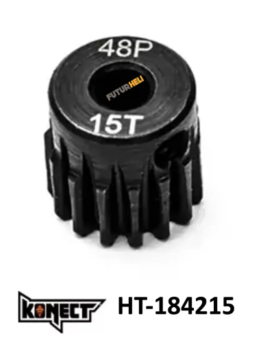 Pignon moteur 15 dents 18DP Axes 3,175mm acier Konect