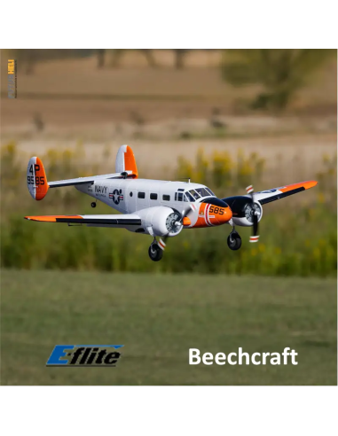 Beechcraft D18 Bi-moteur  1,5m BNF/PNP