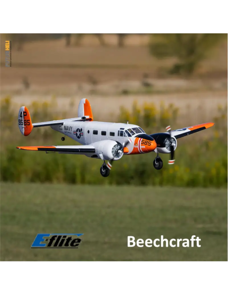 Beechcraft D18 Bi-moteur  1,5m BNF/PNP