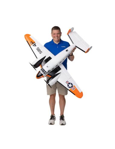 Beechcraft bi-moteur env 1,5M PNP - BNF Basic +AS3X Safe