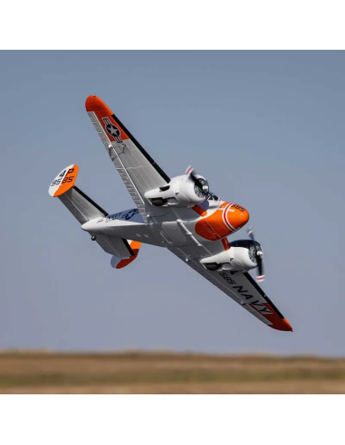 Beechcraft bi-moteur env 1,5M PNP - BNF Basic +AS3X Safe