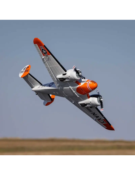 Beechcraft bi-moteur env 1,5M PNP - BNF Basic +AS3X Safe