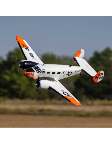 Beechcraft bi-moteur env 1,5M PNP - BNF Basic +AS3X Safe