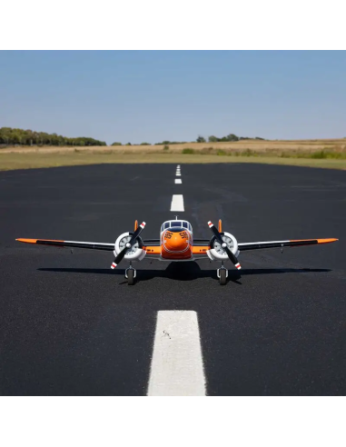 Beechcraft bi-moteur env 1,5M PNP - BNF Basic +AS3X Safe