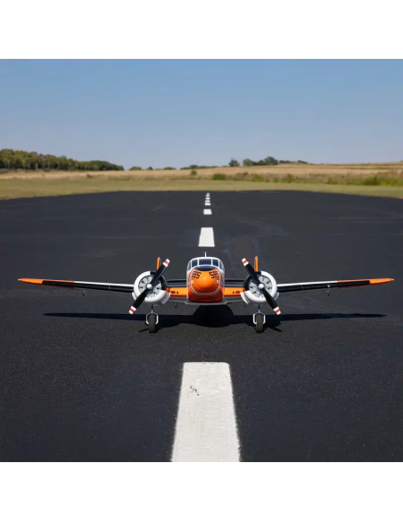 Beechcraft bi-moteur env 1,5M PNP - BNF Basic +AS3X Safe