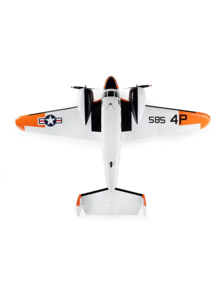 Beechcraft bi-moteur env 1,5M PNP - BNF Basic +AS3X Safe