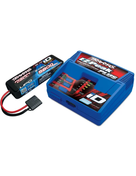 Chargeur EZ Peak + 80W  1 x lipo 5800 MAh 2S Traxxas 2992G