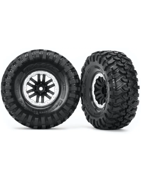 Traxxas 8272X roues 1.9T montées collées (x2) TRX-4