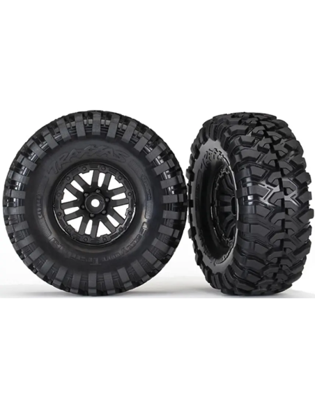 Roues montées collées TRX-4 (x2) Traxxas 8272