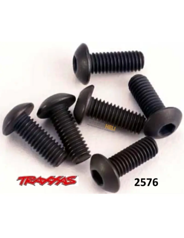 Vis BTR tête bombé 3X8 (x6) Traxxas 2576