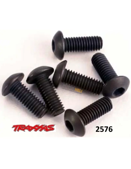 Vis BTR tête bombé 3X8 (x6) Traxxas 2576