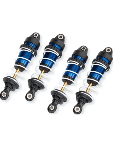 Mini Maxx amortisseurs option GTR Alu Long Bleu avec ressorts 10765-BLUE futurheli