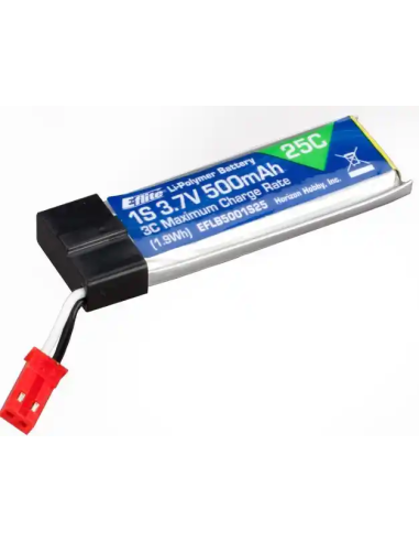 E-flite EFLB5001S25 Batterie 500 Mah 1S 3,7v 25C futurheli.