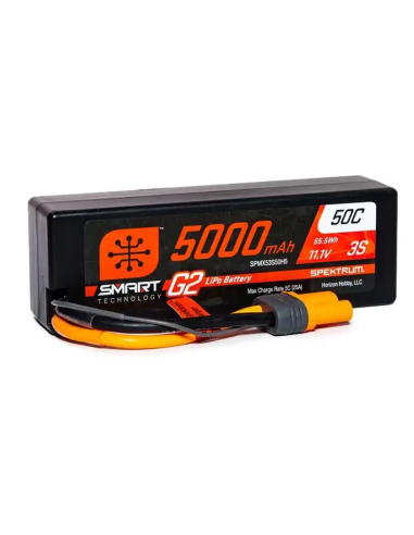 Batterie lipo 5000 mAh 3S 50C Smart G2 prise IC5 futurheli .