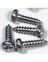 Vis 1,7x10mm tête plate Acier inoxydable 30 pièces