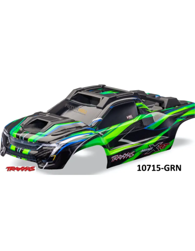 Mini XRT Carrosserie V2 peinte vert 10715-GRN futurheli distribution
