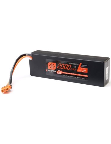 Batterie lipo 2000 Mah 3S HardCase prise IC2 Spektrum G2  futurheli SPMX203S30H2