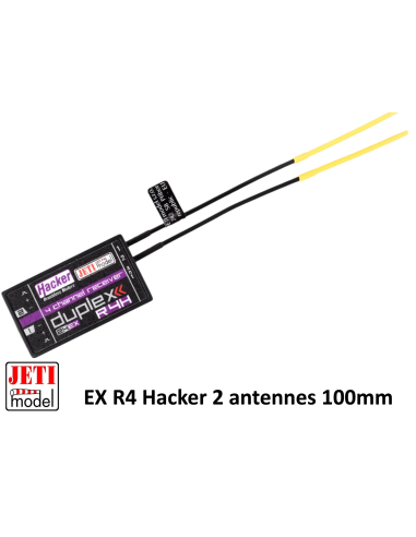 Récepteur Jeti EX R4 Hacker 4 voies  disponible Futurheli