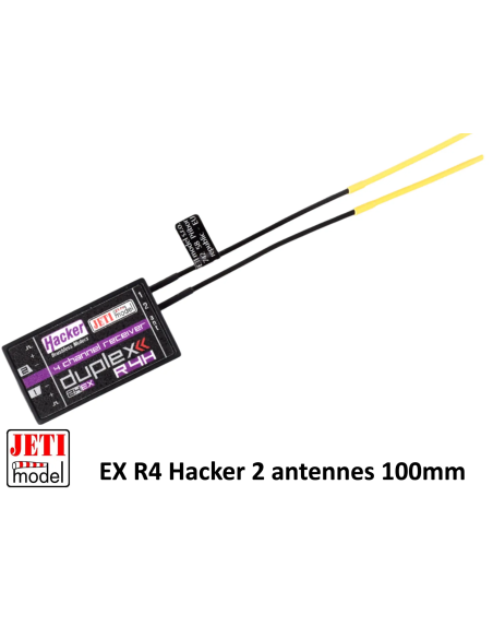 Récepteur Jeti EX R4 Hacker 4 voies  disponible Futurheli