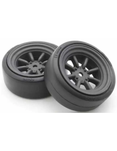Roues Drift pneus collés Fazer Kyosho FATH710BKD