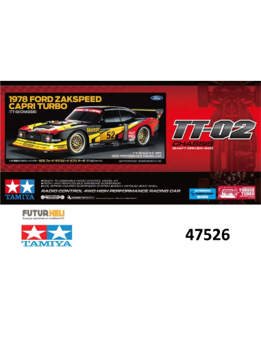 Boite Ford Capri Zakspeed 1978 Tamiya 47526 futurheli