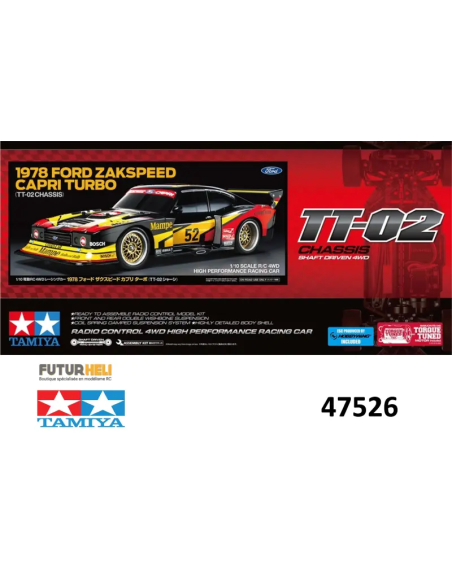 Boite Ford Capri Zakspeed 1978 Tamiya 47526 futurheli