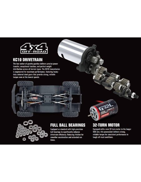 Toyota Land Cruiser 60 Crawler 4WD Kyosho 1/10 ème Readyset