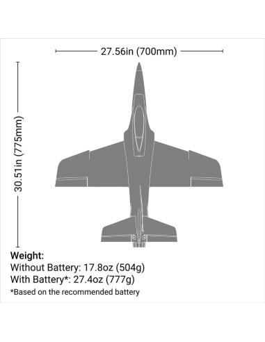 Jet Habbu SS turbine 50 mm BNF basic EFL-3134