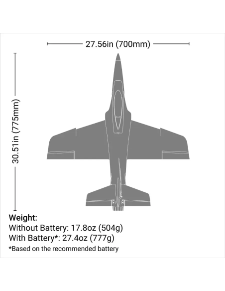 Jet Habbu SS turbine 50 mm BNF basic EFL-3134